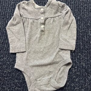 Carter's Heather Gray Bodysuit Long Sleeve